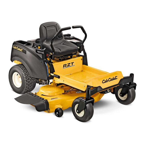 Cub Cadet RZT Series Operator's Manual
