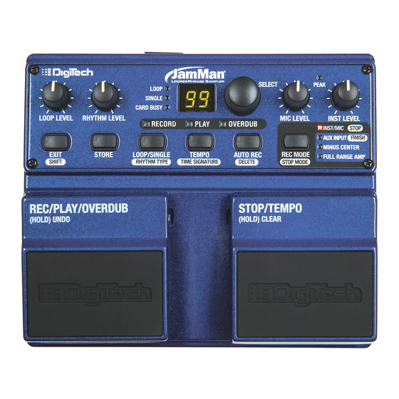 DIGITECH THE JAMMAN USER MANUAL Pdf Download ManualsLib