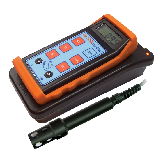 HANNA INSTRUMENTS HI 9147 INSTRUCTION MANUAL Pdf Download ManualsLib