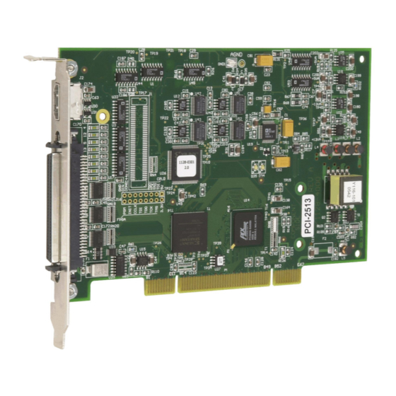 MEASUREMENT COMPUTING PCI-2513 USER MANUAL Pdf Download | ManualsLib