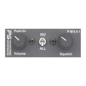 PS Engineering PM501 Operator's & Installation Manual