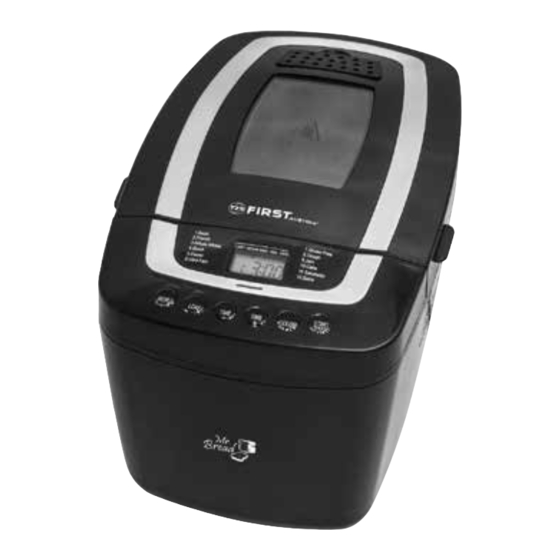 User Manuals: First FA-5152-2 Breadmaker