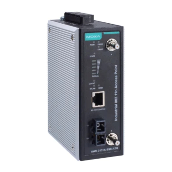 Moxa Technologies AWK-3131A-M12-RTG Quick Installation Manual