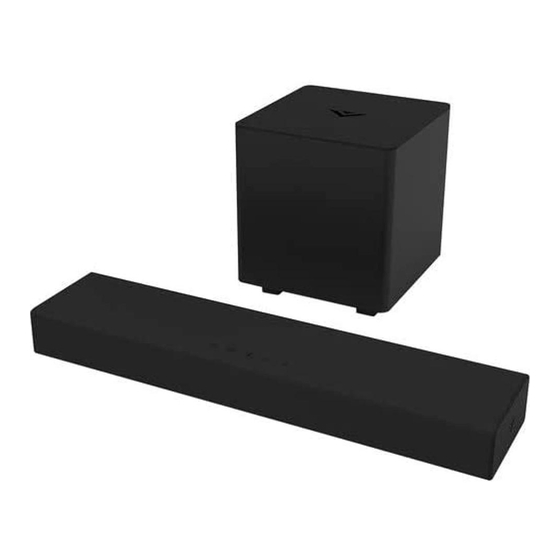 Vizio SB2021n-H6 Quick Setup Steps