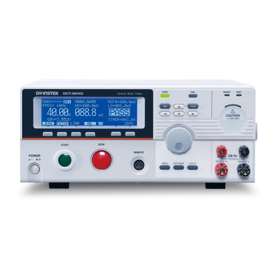 GW Instek GCT-9040 User Manual