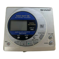 Sharp MD-MT15 Operation Manual
