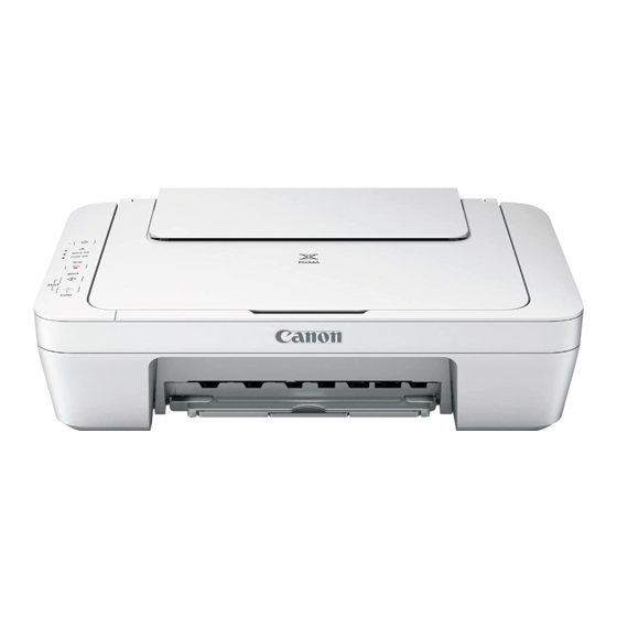 Canon MG2500 Series Troubleshooting Manual