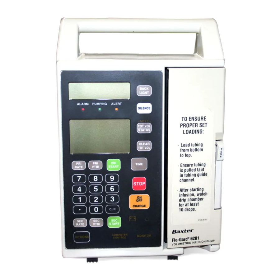 baxter Flo-Gard 6201 Service Manual