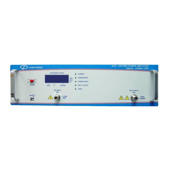 Com-Power ACS-230-50W Operation Manual