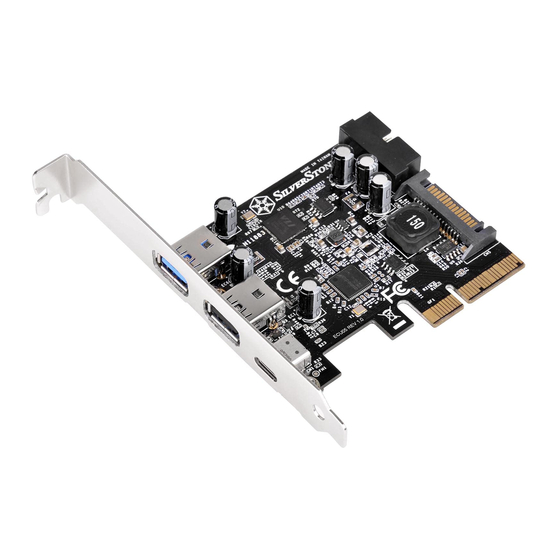 User Manuals: SilverStone ECU05 Expansion Card USB