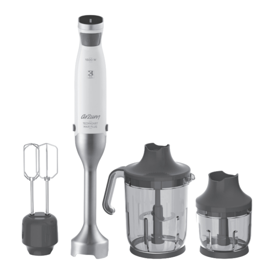 Arzum TECHNOART MAXI PLUS AR 1070 EL Manuals