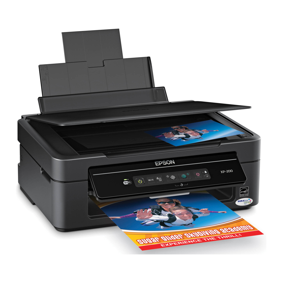 Epson Small-in-One XP-200 - All-In-Ones Printer Quick Installation Guide