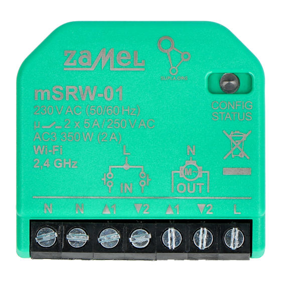 Zamel supla mSRW-01 User Manual