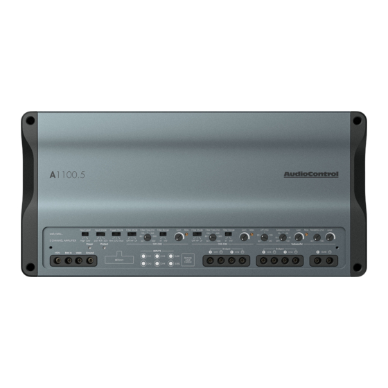 AudioControl A1100.5 Quick Start Manual