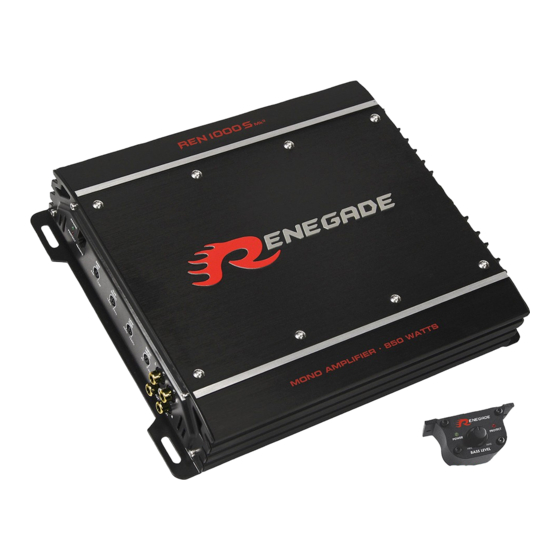 Renegade REN1000S Mk3 User Manual