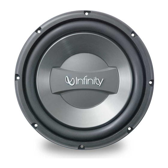 Infinity reference 840w Manuals