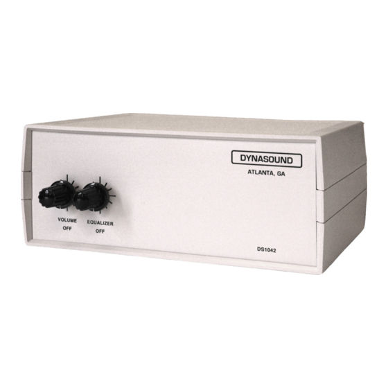 Dynasound DS1042 Manual
