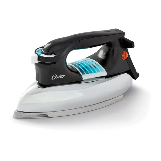 Oster GCSTBV4119 Classic Dry Iron Manuals