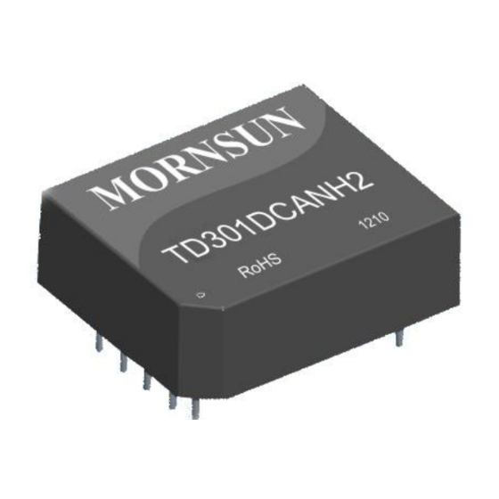 MORNSUN TD301DCANH2 Manual