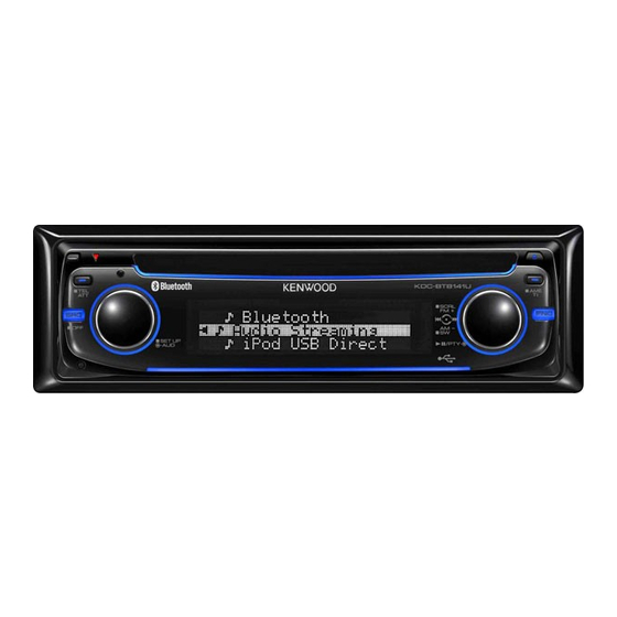 Kenwood KDC-BT8141U Instruction Manual