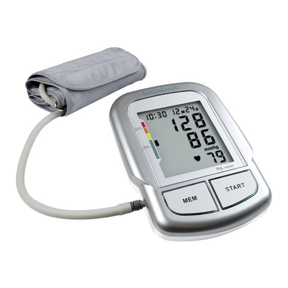 Medisana MTC Blood Pressure Monitor Manuals