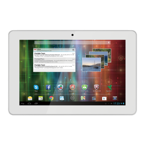 Prestigio PMP5101C3G Tablet Manuals