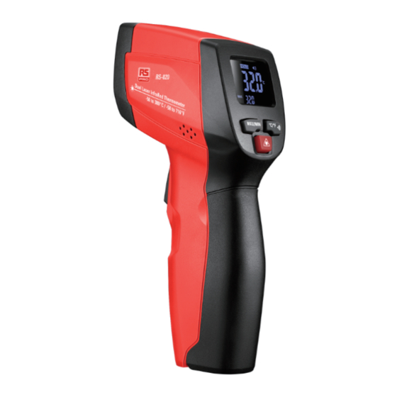 RS PRO RS-820 Instruction Manual