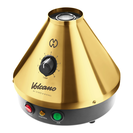 STORZ & BICKEL Volcano classic Instructions For Use Manual