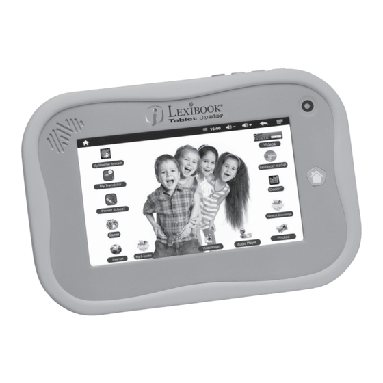 User Manuals: LEXIBOOK Tablet Junior MFC250 Kids
