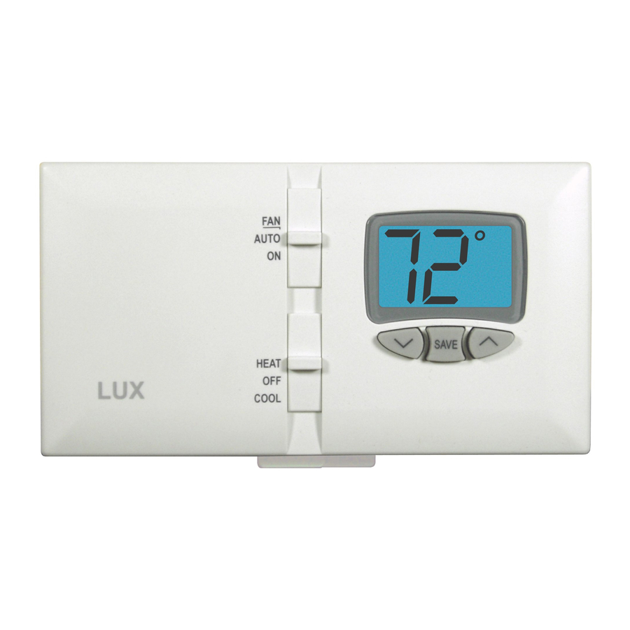 LUX DMH110b - Lighted Non-Programmable Thermostat Manual