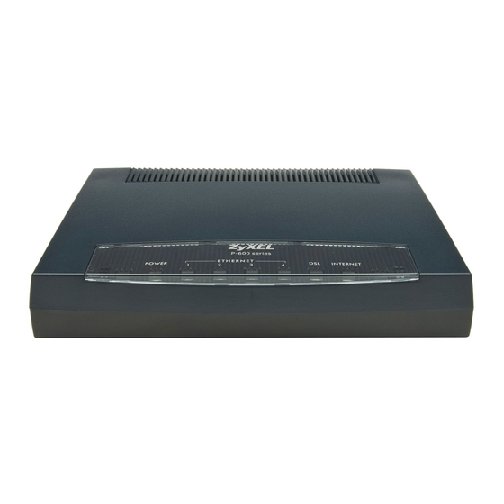 ZyXEL Communications P-600 Series Installation Procedures Manual