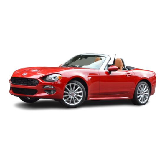 Fiat 124 SPIDER 2017 Owner's Manual