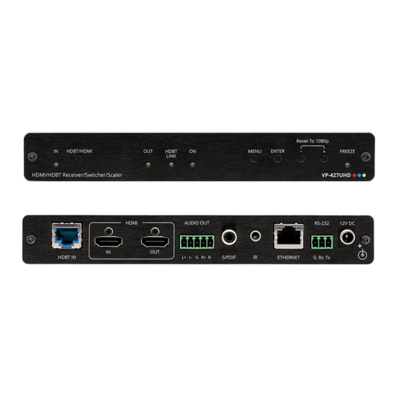 Kramer VP-427UHD Quick Start Manual