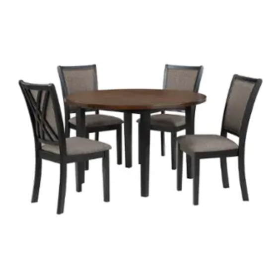 New Classic Furniture HUDSON D3832-48-RND Assembly Instructions