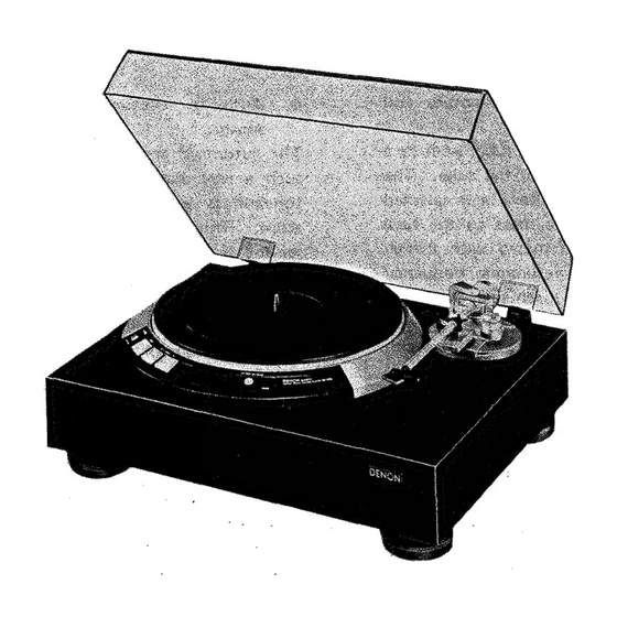 Denon DP-60L Service Manual