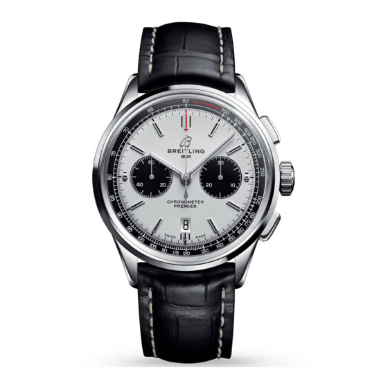 Breitling PREMIER B01 CHRONOGRAPH Instructions For Use Manual