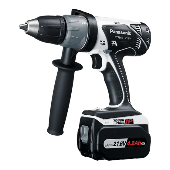 Panasonic EY7460 - DRILL DRIVER 21.6V Operating Instructions Manual