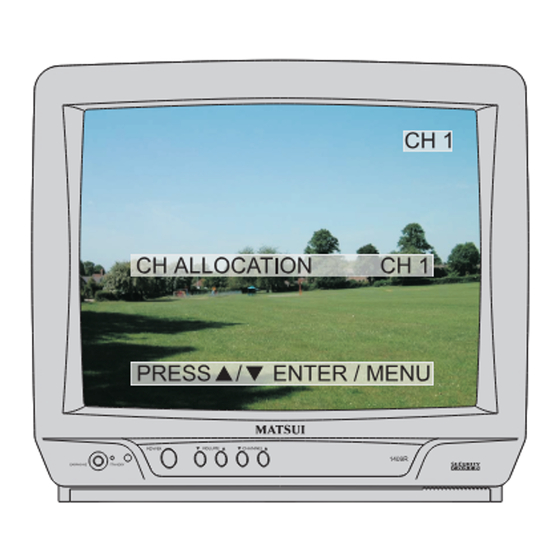 Matsui 1409R Quick Start Manual & Instructions