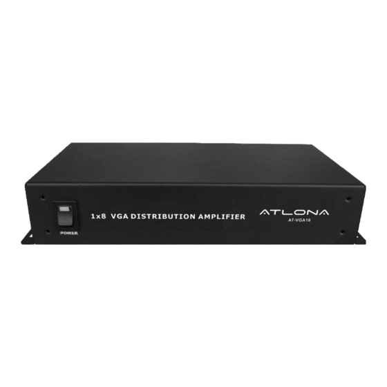 Atlona AT-VGA18 User Manual