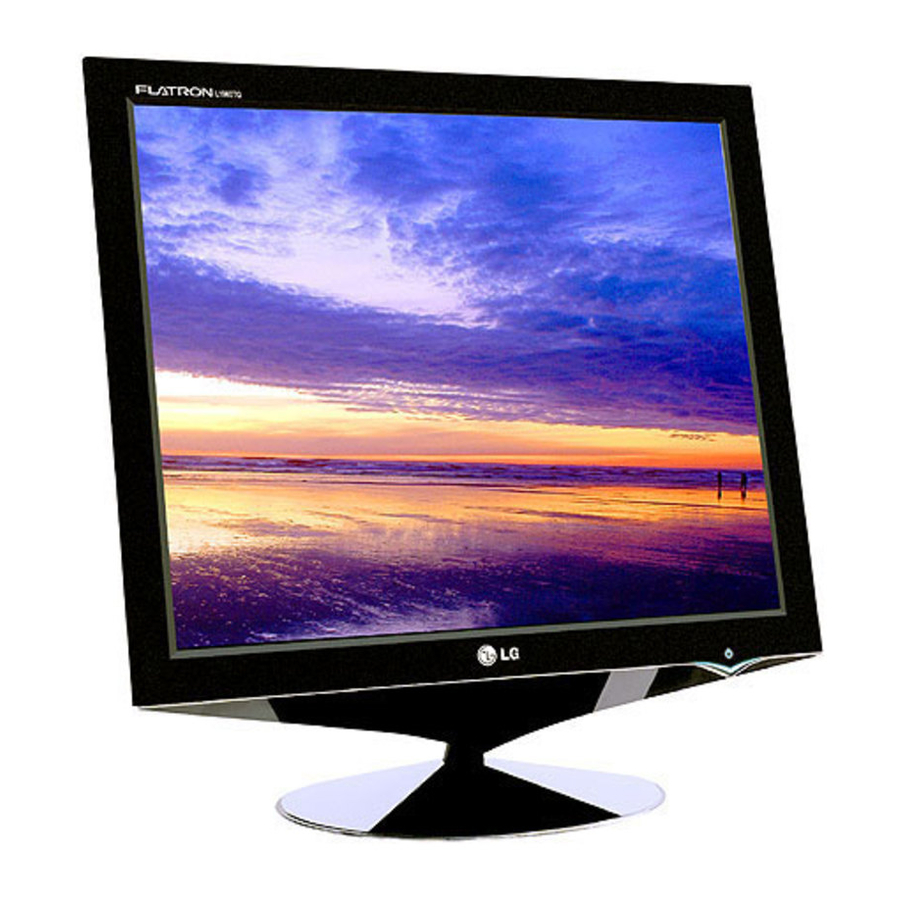 LG L1760TR -  - 17" LCD Monitor Guía Del Usuario