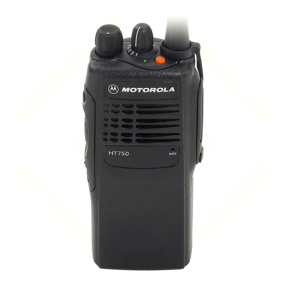 Motorola HT750 - UHF/VHF/Low Band - Radio Manuals