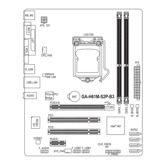 Gigabyte GA-H61M-S2P-B3 User Manual