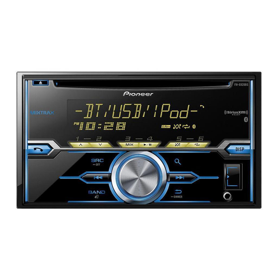 Pioneer FH-X520UI Owner's Manual