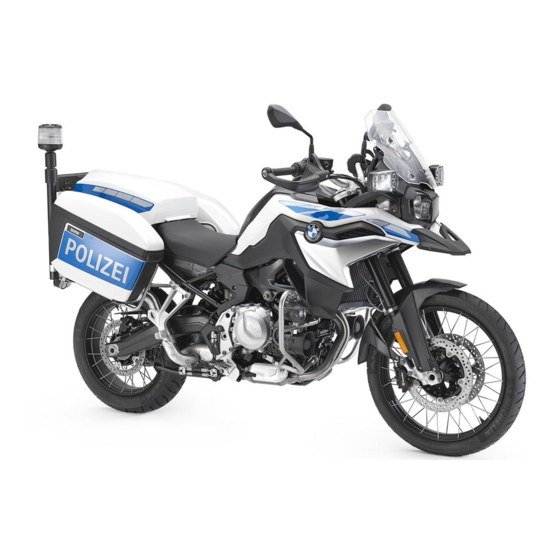 BMW F 750 GS Special vehicle 2018 Rider's Manual