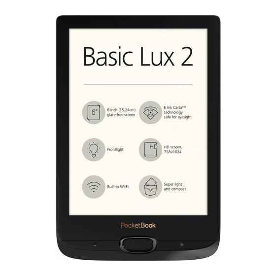 Pocketbook Basic Lux 2 User Manual