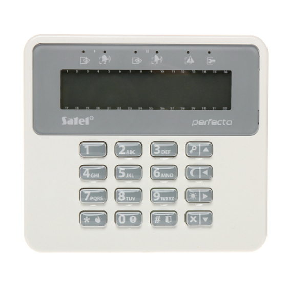 Satel PRF-LCD User Manual