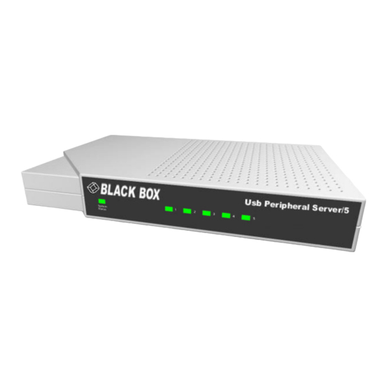 Black Box Usb Peripheral Server/5 Manuals