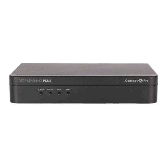 Concept Pro DEEP LEARNING PLUS Quick Start Manual