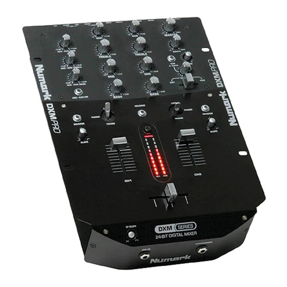 Numark DXMPro Quick Start Owner's Manual