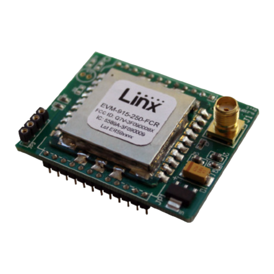 Linx Technologies 250 Series User Manual